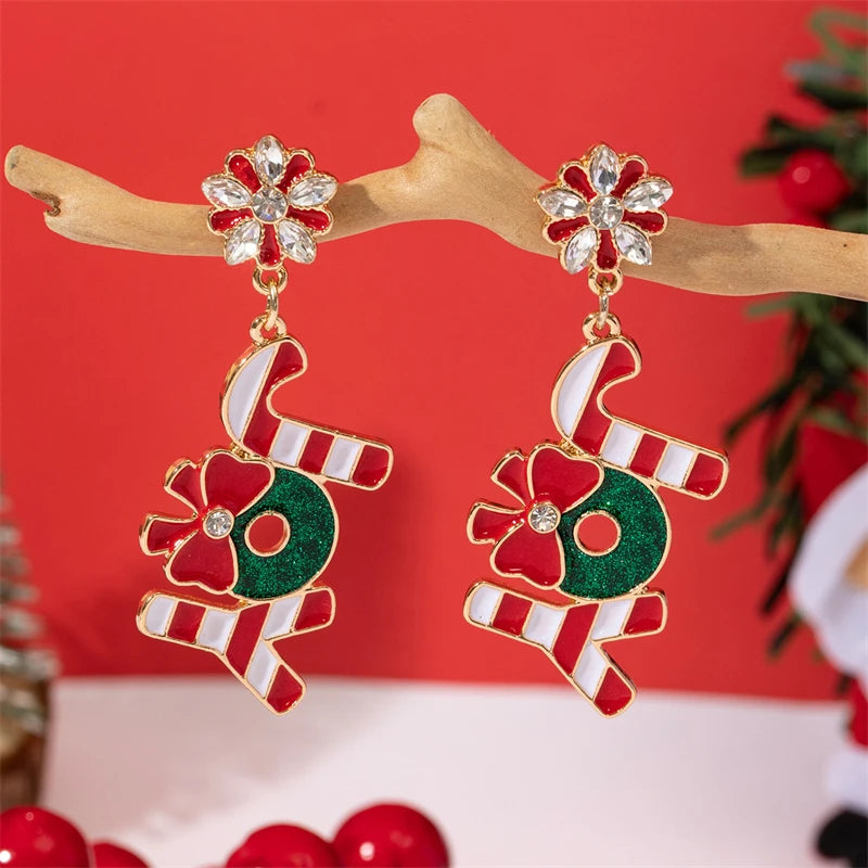 Whimsical Christmas Light Bulb Drop Earrings With Rhinestone Bowknot 🎀✨