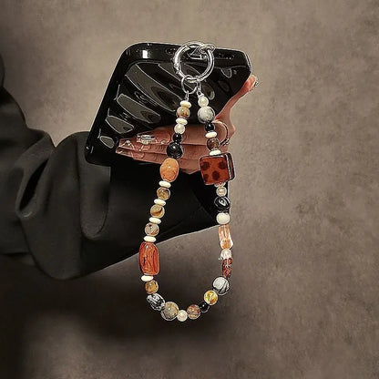 Original Vintage Handmade Beaded Phone Strap Charm Lanyard For Mobile Camera 📷🎀