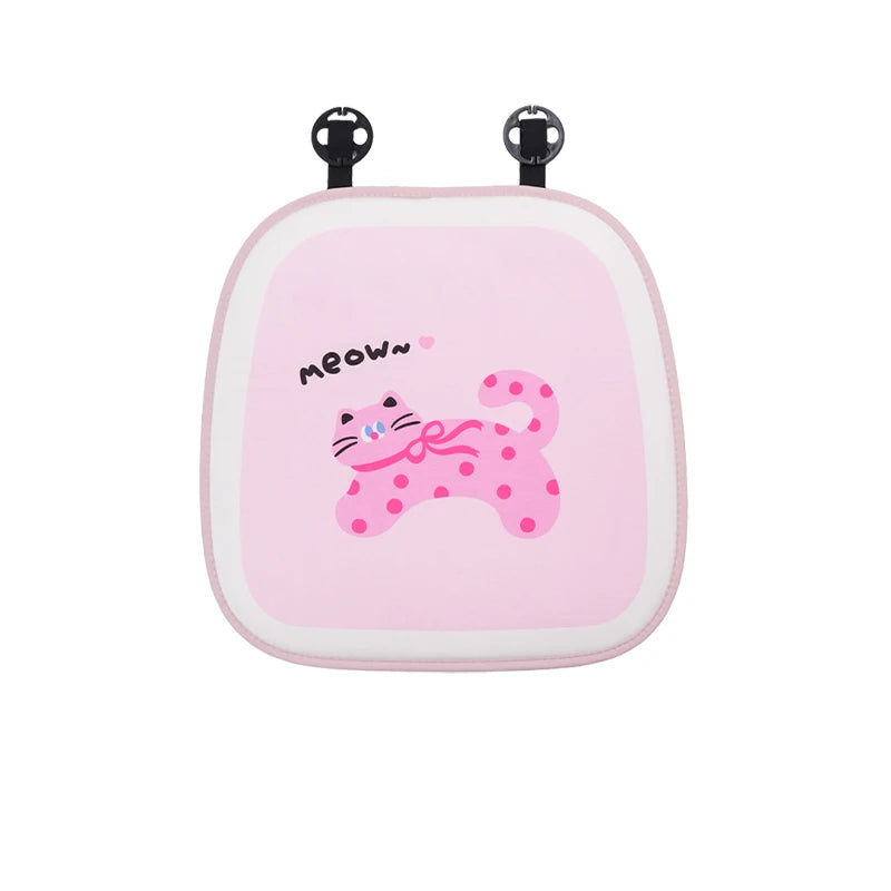 Cute Pink Heart-Shaped Plush Car Neck Pillow 💖✨ | Kawaii Headrest Cushion for Girly Car Decor 🚗💕