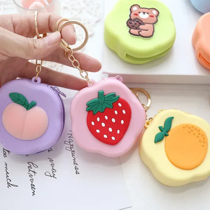 Adorable Animal Friends Silicone Coin Purse 🐾💖 - Cute Round Wallet for Kids & Adults! 🐻🎀 - Pixie Quill