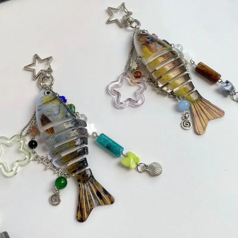 Playful Fish Keychain Bag Charm For Fishing Fans Gift Idea 🎣🐟