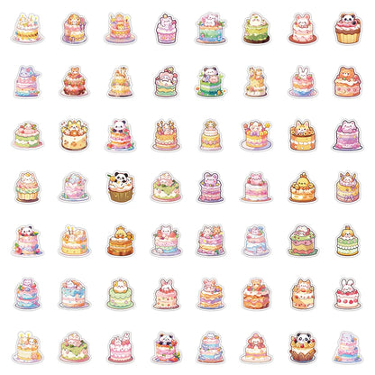 Kawaii Animal Cartoon Stickers 🎉 | 10/30/60pcs Cute Aesthetic Decor for Laptops, Notebooks & More 🐾✨
