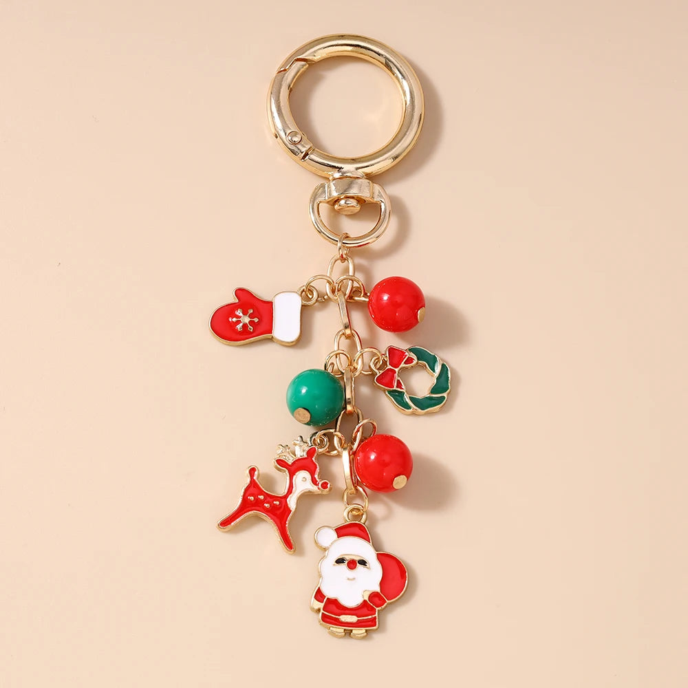 Cute Snowman Christmas Keychain For Women Girls Gift 🎄⛄✨