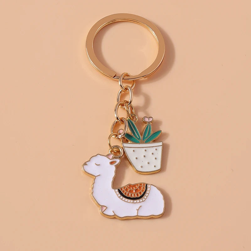 Kawaii Unicorn Horse Enamel Keychain 🦄✨ | Cute Metal Key Ring Pendant for Women & Girls | Perfect DIY Gift for Handbags & Car Keys 🎁💕