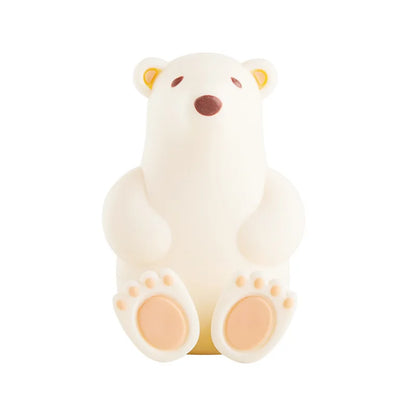 Kawaii Polar Bear Toothbrush Holder 🐻🪥 | Adorable Wall-Mounted Suction Cup Rack for Mask & Storage 🎨✨