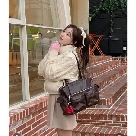 Kawaii Samo Ondoh Saddle Bag 👜✨ - Adorable Style Inspired by Korean Stars 🌟💖