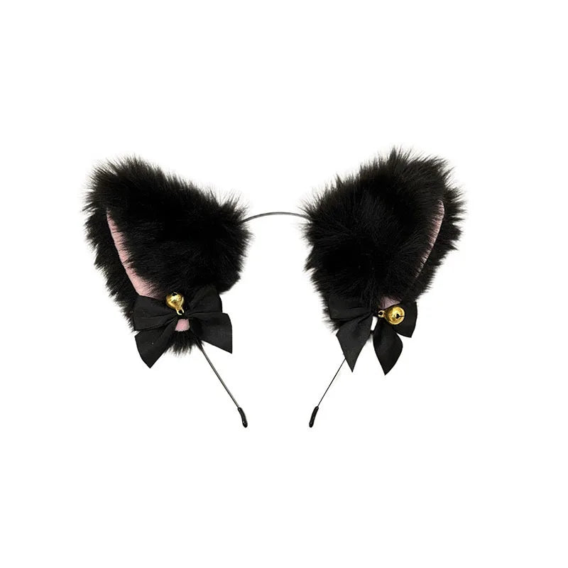 Plush Fox Ears Headband 🎀 | Kawaii Animal Cosplay Hair Accessory 🦊✨
