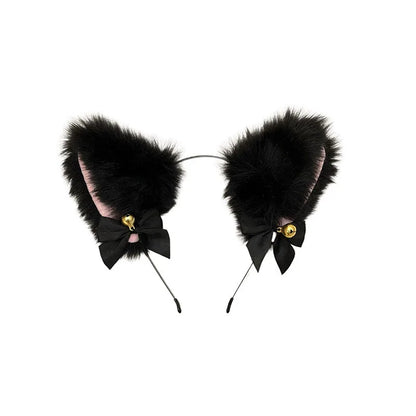 Plush Fox Ears Headband 🎀 | Kawaii Animal Cosplay Hair Accessory 🦊✨