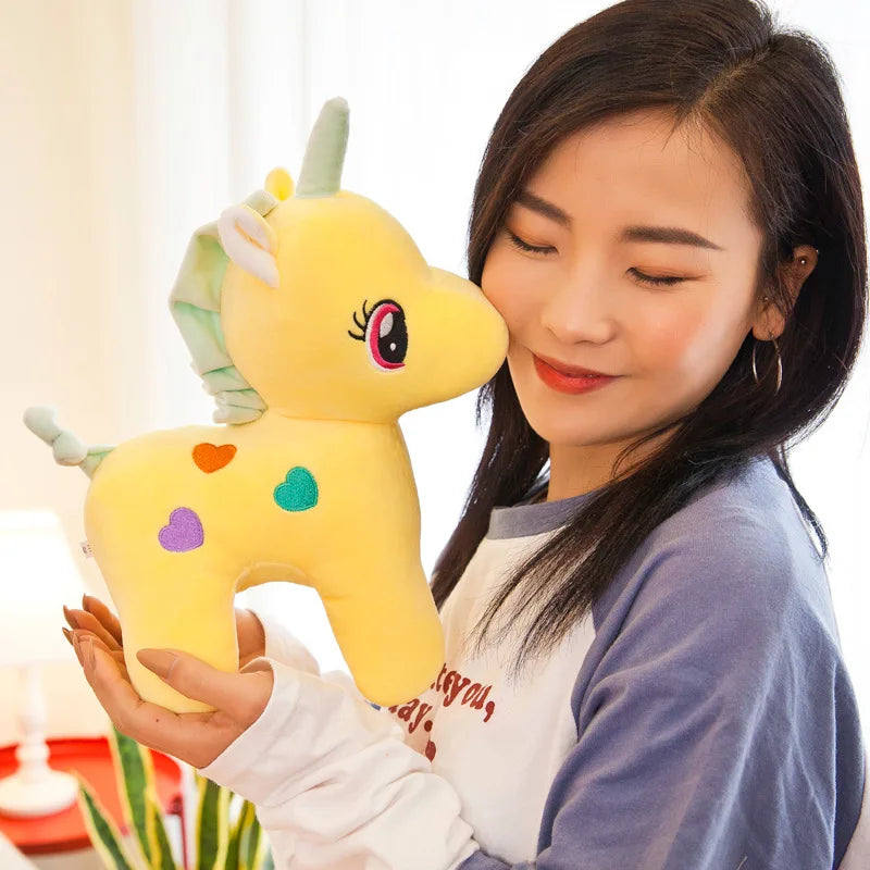 Kawaii Unicorn Pony Plush Toy 🦄✨ | Adorable Stuffed Animal for Kids' Parties & Christmas Gifts 🎉🎁