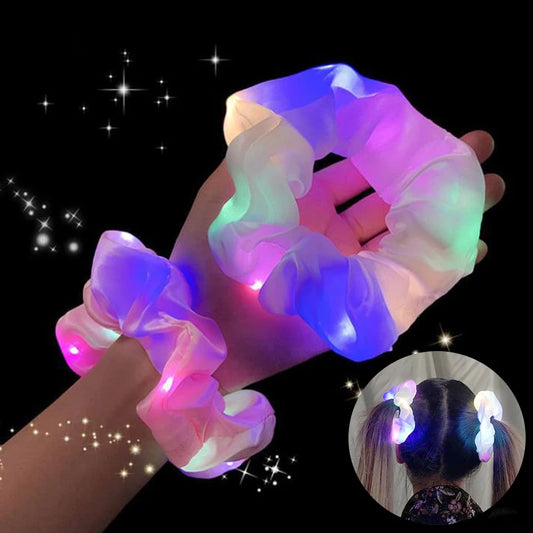 ✨ Sparkle & Shine LED Scrunchies 🎉 - Perfect Hair Accessory for Parties & Celebrations! 🌈💖