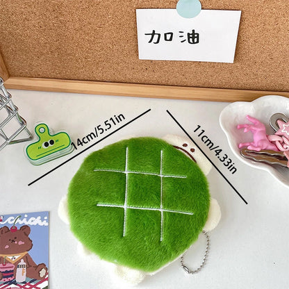 Adorable Kawaii Turtle Plush Pencil Case 🐢✨ - Multifunctional Cosmetic Bag & Coin Purse for School Supplies and Travel! 🎒💖