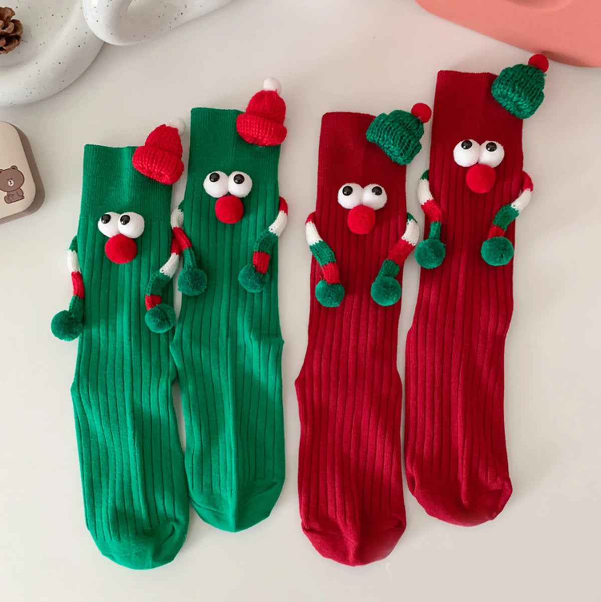 Cute Christmas Cartoon Socks For Women Mid Calf Cozy Gift 🧦🎄🎁