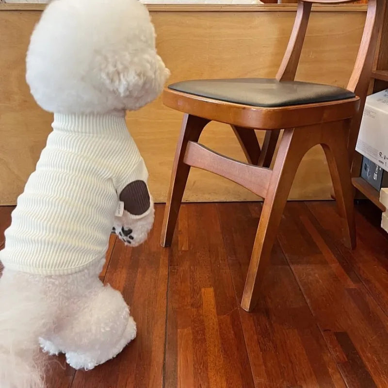 🐾 Cozy Cutie Doggie Pullover ✨ Sweet Solid Color Winter Wear for Pups! 🌈