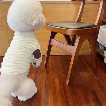 🐾 Cozy Cutie Doggie Pullover ✨ Sweet Solid Color Winter Wear for Pups! 🌈