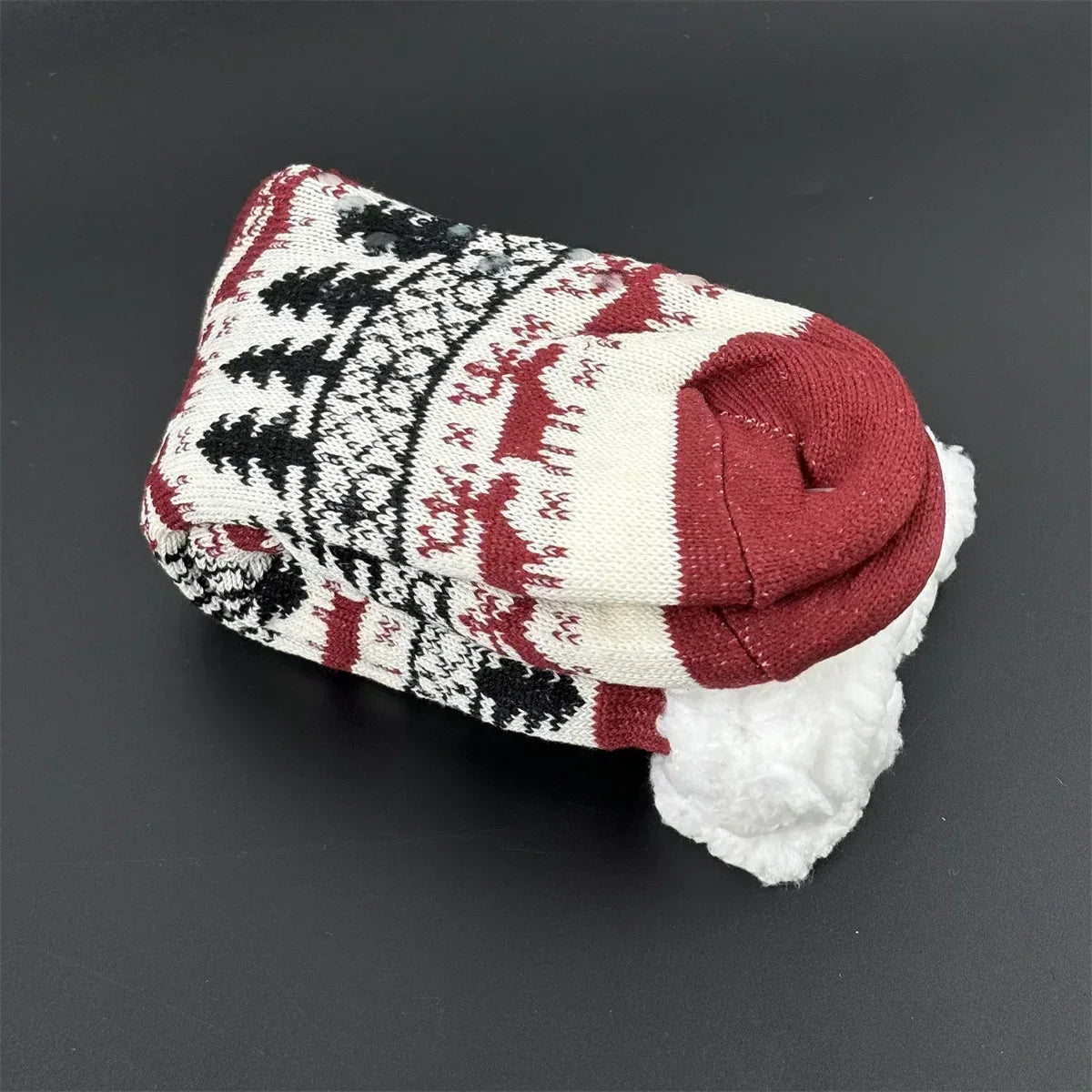 Fluffy Winter Socks For Women Warm Plush Non Slip Slipper Snowflake Gift ❄️🎁