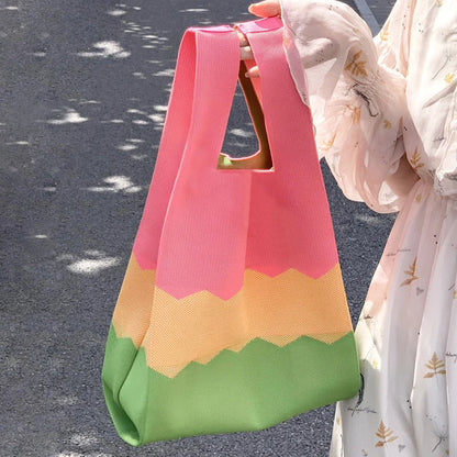 ✨ Cute & Cozy Mini Knot Bag 👜 - Handmade Chic Knitted Tote for Every Occasion! 🌼