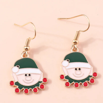 Whimsical Christmas Drop Earrings For Women Tree Deer Santa Dangle Jewelry 🎄✨