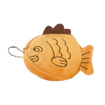 Plush Taiyaki Fish Coin Purse 🐟💖✨ - Perfect for Your Little Treasures! - Pixie Quill