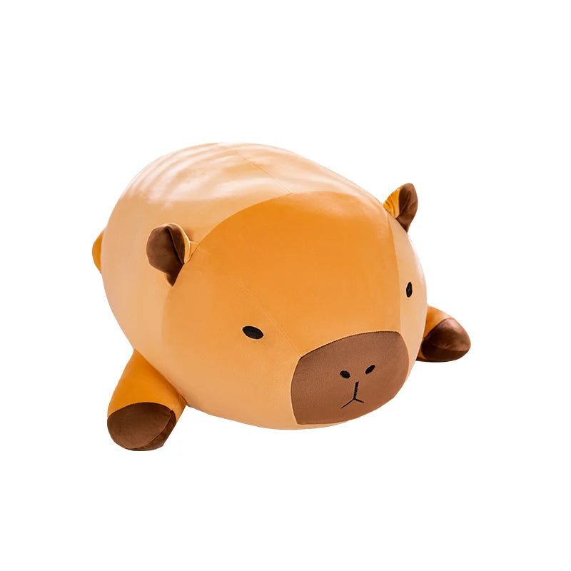 Kawaii Capybara Plush Hug Pillow 🐾✨ | Adorable Round Stuffed Animal Cushion Gift 🎁 | Soft & Cuddly Aquatic Friend