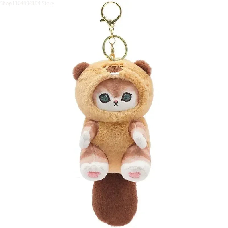 Chibi Shark Cat Plush Keychain Pendant Cartoon Charm Backpack Decor 🧸🎒✨
