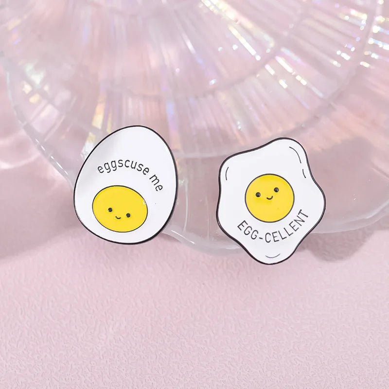Kawaii Animal & Plant Enamel Pins 🌿🦜 Cute Brooches - Toucan, Pigeon, Succulent & More! 🥚🥒
