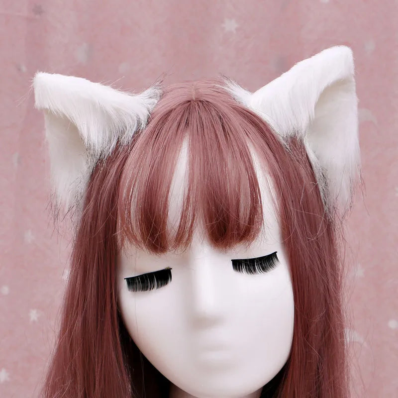 Kawaii Cat Ears Anime Lolita Headband 🎀 | Gothic Cosplay Hair Accessories 🐾✨