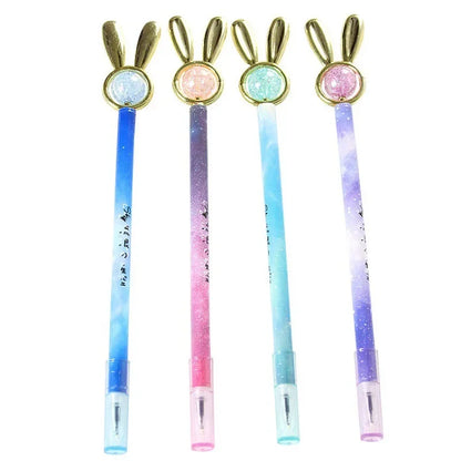 Kawaii Starry Sky Gel Pens ✨🌌 | Adorable Black Ink Neutral Pens for School & Office Supplies | 2/4pcs Random Colors! 🌈✍️