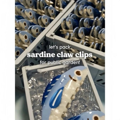 Ocean Sardine Hair Clip Cute Shark Texture Ponytail Holder Hair Accessory 🐟✨