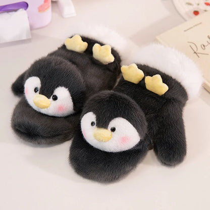 Kawaii Capybara Plush Glove Penguin Toy 🐧✨ - Adorable KAPIBARA Internet Star Stuffed Animal Gift! 🐾💖