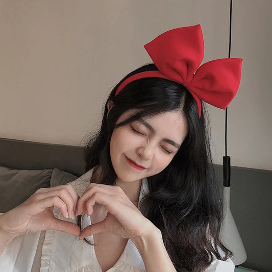 Kawaii Red & Black Bow Hairband 🎀 | Cute & Stylish Headwear for Girls & Women 🌈✨