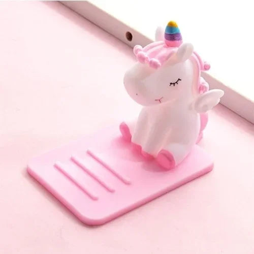 🌈 Adorable Unicorn Phone Stand ✨ Cute Anti-Slip Holder for Your Desk 📱 Perfect for iPhone, Xiaomi, Huawei & Samsung! 🦄 - Pixie Quill