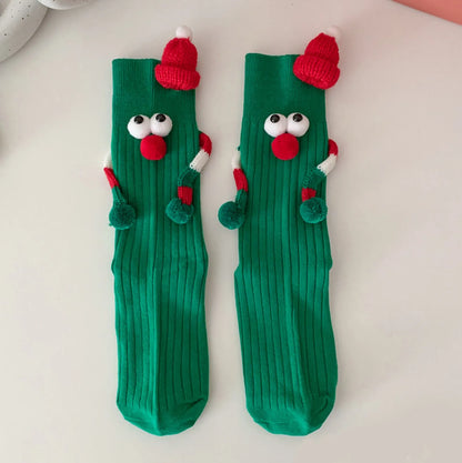 Cute Christmas Cartoon Socks For Women Mid Calf Cozy Gift 🧦🎄🎁