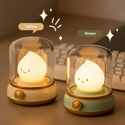 🌟Adorable Mini LED Night Lamp 🌙 - Rechargeable Cartoon Table Light for Home & Hotel Decor! 🐾✨ - Pixie Quill