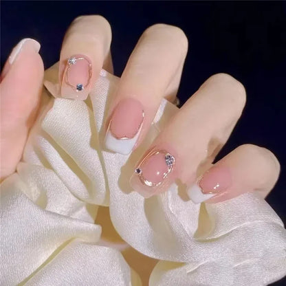 Cute Kawaii Bunny Press-On Nails 🐰✨ | 24 Pcs Full Coverage Acrylic Nail Art Set 🎨 | Reusable & Adorable Fake Nails with Tools! 💅🌸