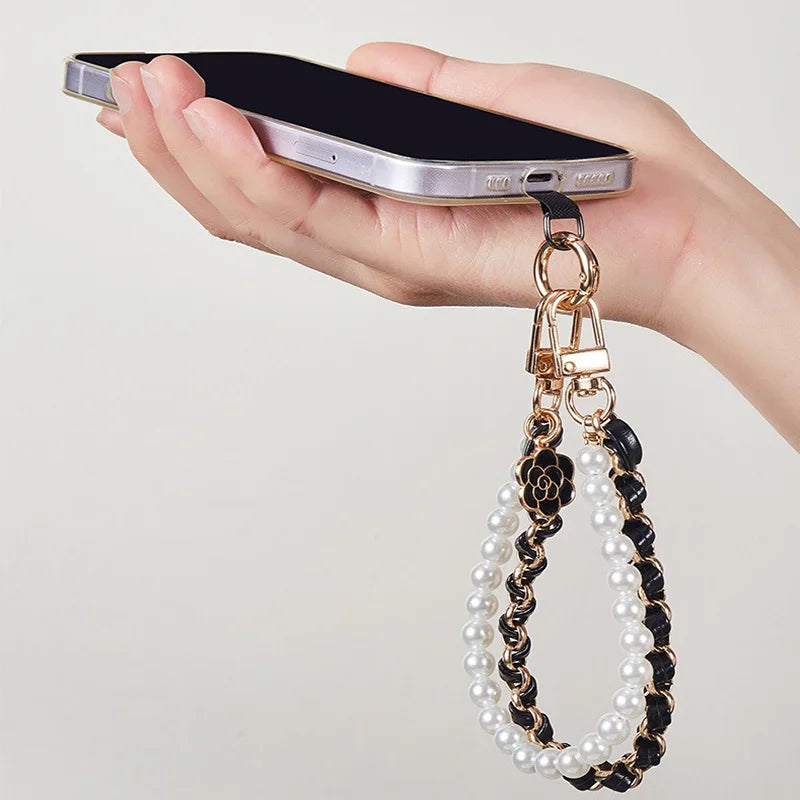 Cute Pearl Doll Phone Lanyard With Bead Chain Anti Loss SJGS19 📱🎀