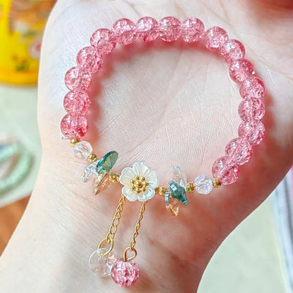 Charming Kawaii Daisy Gemstone Bracelet 🌸✨