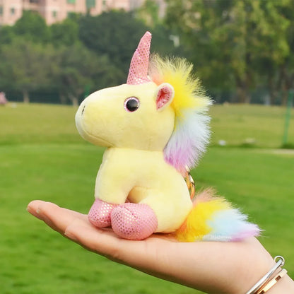 Adorable 14cm Kawaii Unicorn Plush Keychain 🦄✨ - Perfect Bag Accessory & Gift for Girls! 🎁💕