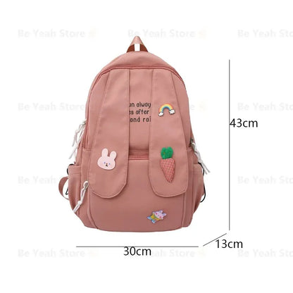 Kawaii Bunny Ear Backpack 🎒🐰 | Adorable Anime School Bag for Girls & Teens | Fun & Fashionable College Bookbag ✨