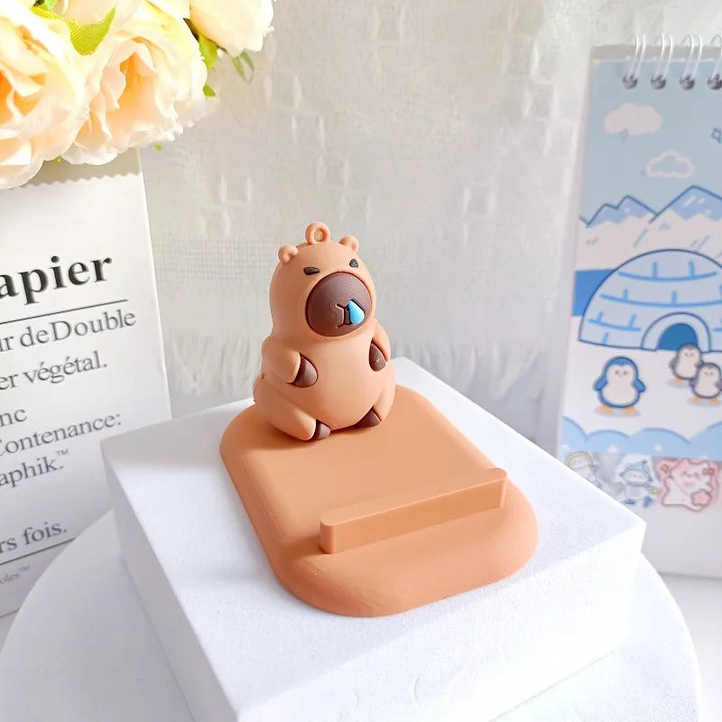 Kawaii Capybara Phone Holder 🐾 | Adorable Handmade Desk Toy 🎁 | Perfect Gift for Kids & Collectors! 🌟
