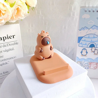 Kawaii Capybara Phone Holder 🐾 | Adorable Handmade Desk Toy 🎁 | Perfect Gift for Kids & Collectors! 🌟