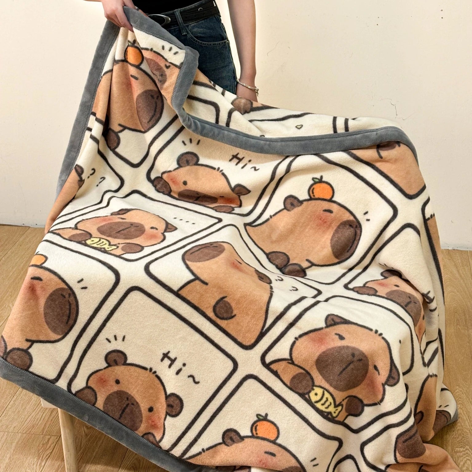 YanYangTian 2024 New Thin blanket sofa cover bedding Cute puppy print Autumn Winter warm comforter Home and decoration - Pixie Quill
