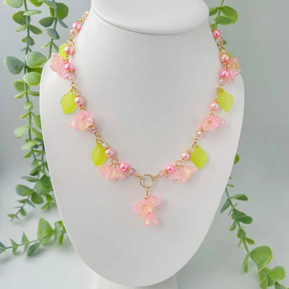 Kawaii Fairy Blossom Necklace 🌸✨ | Enchanting Lily of the Valley Charm