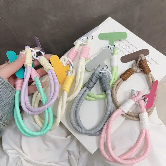 Kawaii Pastel Phone Lanyard 🎀 | Cute Macaron Charm Wrist Strap 🌈 for Trendy Women 💖