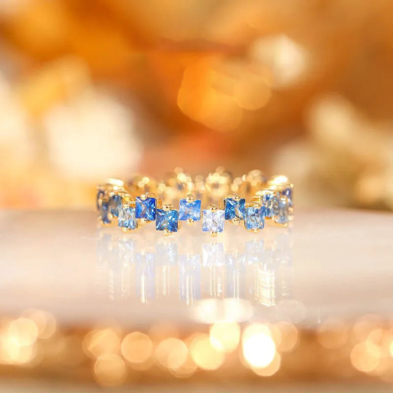 Whimsical Kawaii Adjustable Colorful Zircon Ring 🌈✨ | Trendy Geometric Crystal Jewelry for Women 💖🎉