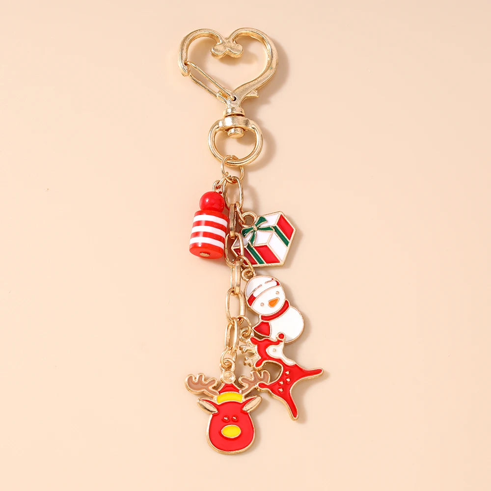 Cute Snowman Christmas Keychain For Women Girls Gift 🎄⛄✨