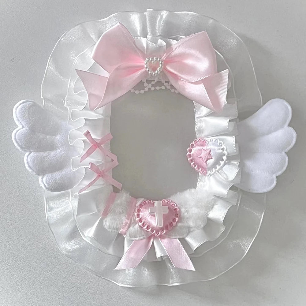 Toploader Lace Photocard Sleeve With White Ribbon Display Holder 🧵🎀📷