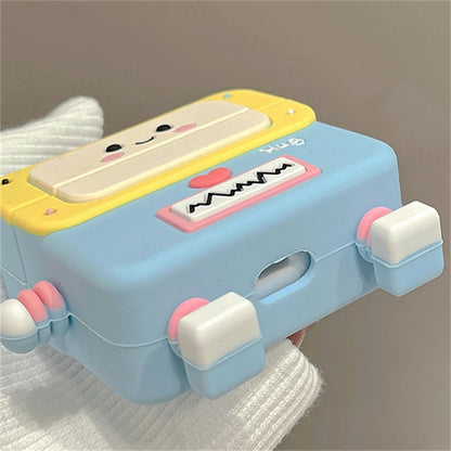 🥰 Adorable 3D Love Heart Robot Silicone Case for AirPods 💖 - Cute & Protective Cover for All Models! 🎧✨ - Pixie Quill