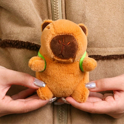 Kawaii Capybara Plush Keychain 🐾 | Adorable Fluffy Bag Pendant 🎒 | Perfect Gift for Kids & Party Fun 🎉