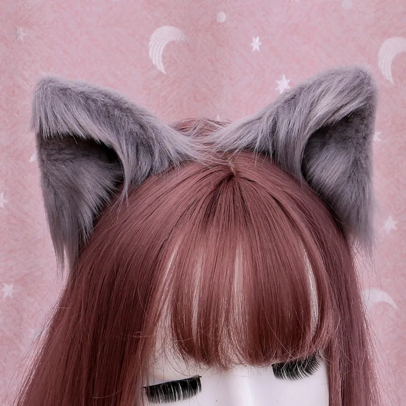 Kawaii Cat Ears Anime Lolita Headband 🎀 | Gothic Cosplay Hair Accessories 🐾✨