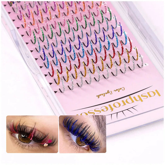 Sparkling Kawaii Rainbow Lash Extensions 🌈✨